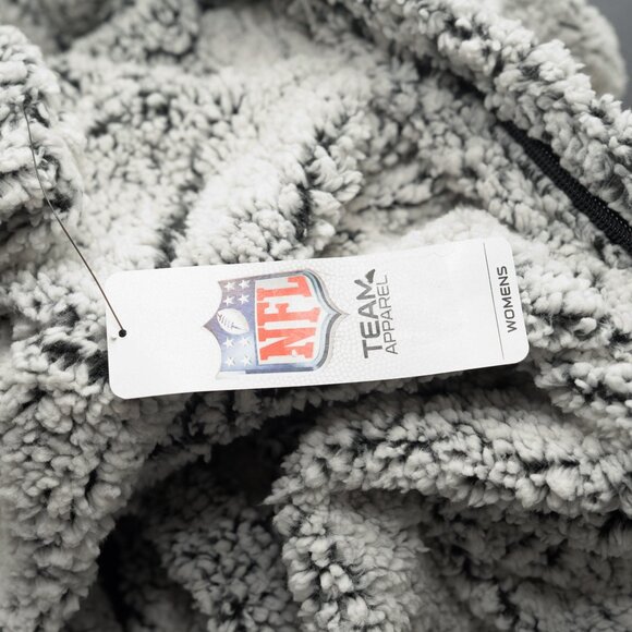 NFL Minnesota Vikings. Gray Sherpa Quarter-Zip Pullover Jacket. - Picture 7 of 7